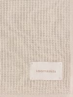 Loomknits Плед вязаный топленое молоко 108х108см — изображение 6