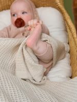 Loomknits Плед вязаный топленое молоко 108х108см — изображение 3