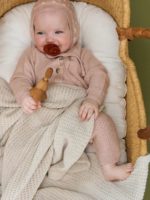 Loomknits Плед вязаный топленое молоко 108х108см — изображение 5