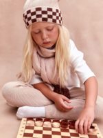 Loomknits Шарф с помпонами бежевый — изображение 2