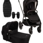 Nuna Коляска 2 в 1 Triv LX Caviar с зимним комплектом