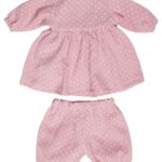 Сонный Гномик Комплект (кофта, шорты) Сакура розовый горох
