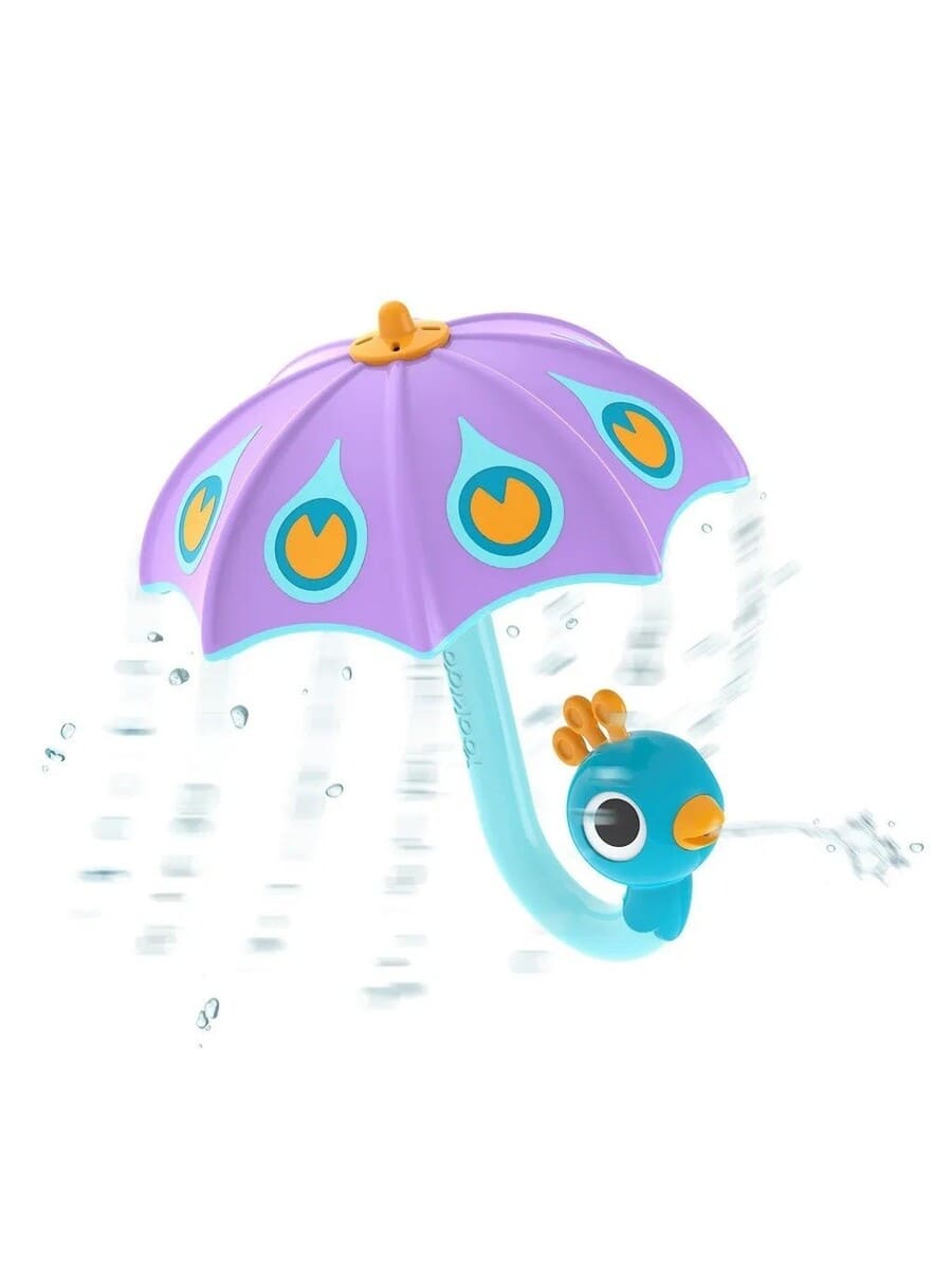 Yookidoo Игрушка для купания Зонтик-павлин фиолетовый Yookidoo Игрушка для купания Зонтик-павлин фиолетовый — изображение 1