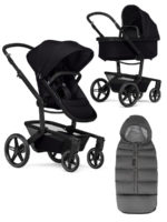 Joolz Коляска 2 в 1 Day 5 Space Black с зимним конвертом Uni Grey