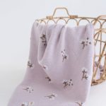 Mimibaby Плед вязаный Хлопок лавандовый 105х85см