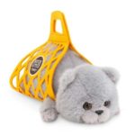 Orange Toys Мягкая игрушка Кот Барсик в сумке серый