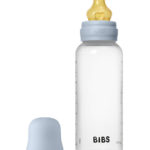 BIBS Бутылочка из полипропилена в наборе с латексной соской 270мл Baby Blue