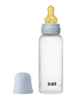 BIBS Бутылочка из полипропилена в наборе с латексной соской 270мл Baby Blue