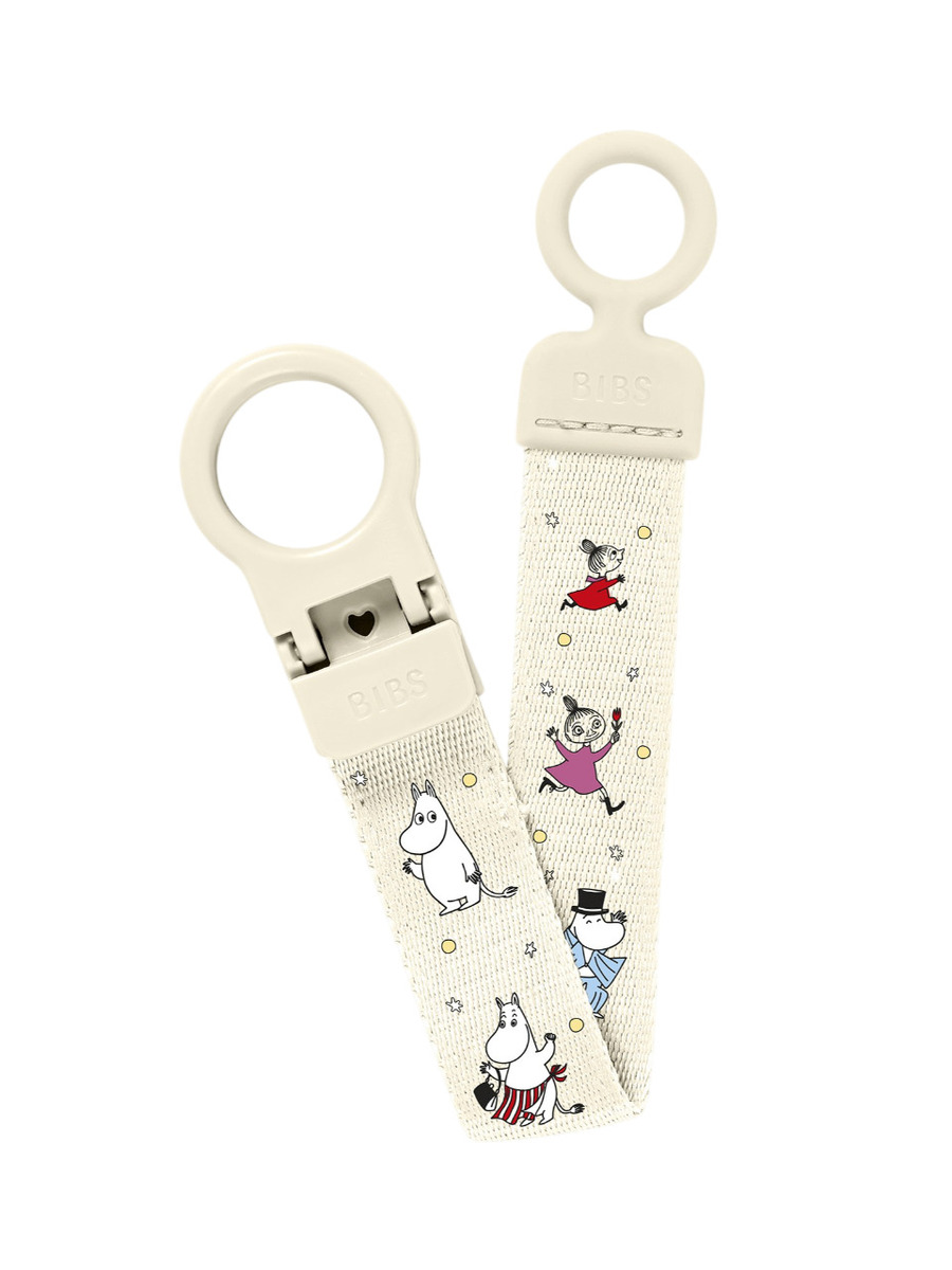 BIBS Держатель для пустышки Moomin Clip Loop Ivory BIBS Держатель для пустышки Moomin Clip Loop Ivory — изображение 1