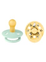 BIBS Набор из 2-х пустышек Colour Moomin Sailing Nordic Mint/Pale Butter Mix 0-6 месяцев — изображение 3