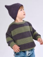 Mimibaby Джемпер в полоску антрацит-олива — изображение 2