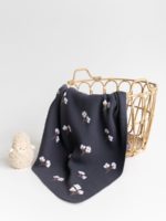 Mimibaby Плед вязаный Хлопок антрацитовый 105х85см