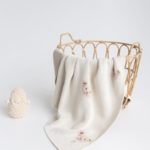 Mimibaby Плед вязаный Мишки молочный 105х85см