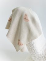 Mimibaby Плед вязаный Мишки молочный 105х85см — изображение 3