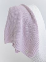 Mimibaby Плед вязаный Райс лавандовый 105х90см