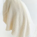 Mimibaby Плед вязаный Райс молочный 105х90см