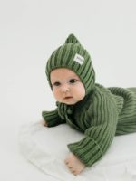 Mimibaby Шапка из хлопка Эльф оливковая — изображение 2