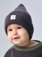 Mimibaby Вязаная шапка антрацитовая — изображение 5