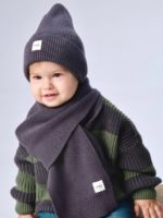 Mimibaby Вязаная шапка антрацитовая — изображение 3