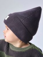 Mimibaby Вязаная шапка антрацитовая — изображение 4