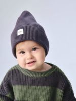 Mimibaby Вязаная шапка антрацитовая