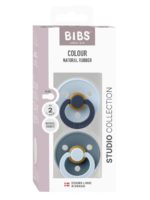 BIBS Набор из 2-х пустышек Studio Colour Fusion Latex Baby Blue/Petrol Mix 6-18 месяцев — изображение 4