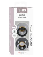 BIBS Набор из 2-х пустышек Studio Colour Fusion Latex Cloud/Iron Mix 6-18 месяцев — изображение 3