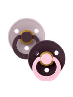 BIBS Набор из 2-х пустышек Studio Colour Fusion Latex Dusky Lilac/Plum Mix 6-18 месяцев