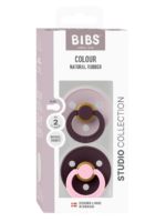 BIBS Набор из 2-х пустышек Studio Colour Fusion Latex Dusky Lilac/Plum Mix 6-18 месяцев — изображение 3