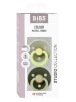BIBS Набор из 2-х пустышек Studio Colour Fusion Latex Sage/Hunter Green Mix 6-18 месяцев — изображение 6