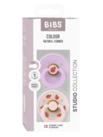 BIBS Набор из 2-х пустышек Studio Colour Ladybug Latex Violet Sky/Petal 0-6 месяцев — изображение 4