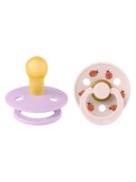 BIBS Набор из 2-х пустышек Studio Colour Ladybug Latex Violet Sky/Petal 0-6 месяцев — изображение 3