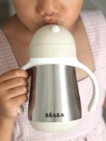 Beaba Поильник-термоc с трубочкой Tasse Paille Inox Clay 250мл — изображение 4