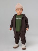 Bodo Костюм из футера (кофта с капюшоном, брюки) коричневый