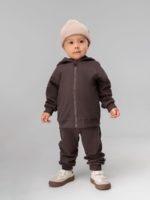Bodo Костюм из футера (кофта с капюшоном, брюки) коричневый — изображение 2