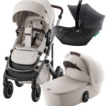 Britax Roemer Коляска 3 в 1 Smile 5Z Lux Soft Taupe + Baby-Safe Core Midnight Grey