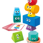 Hape Конструктор монтессори Геометрическая башня