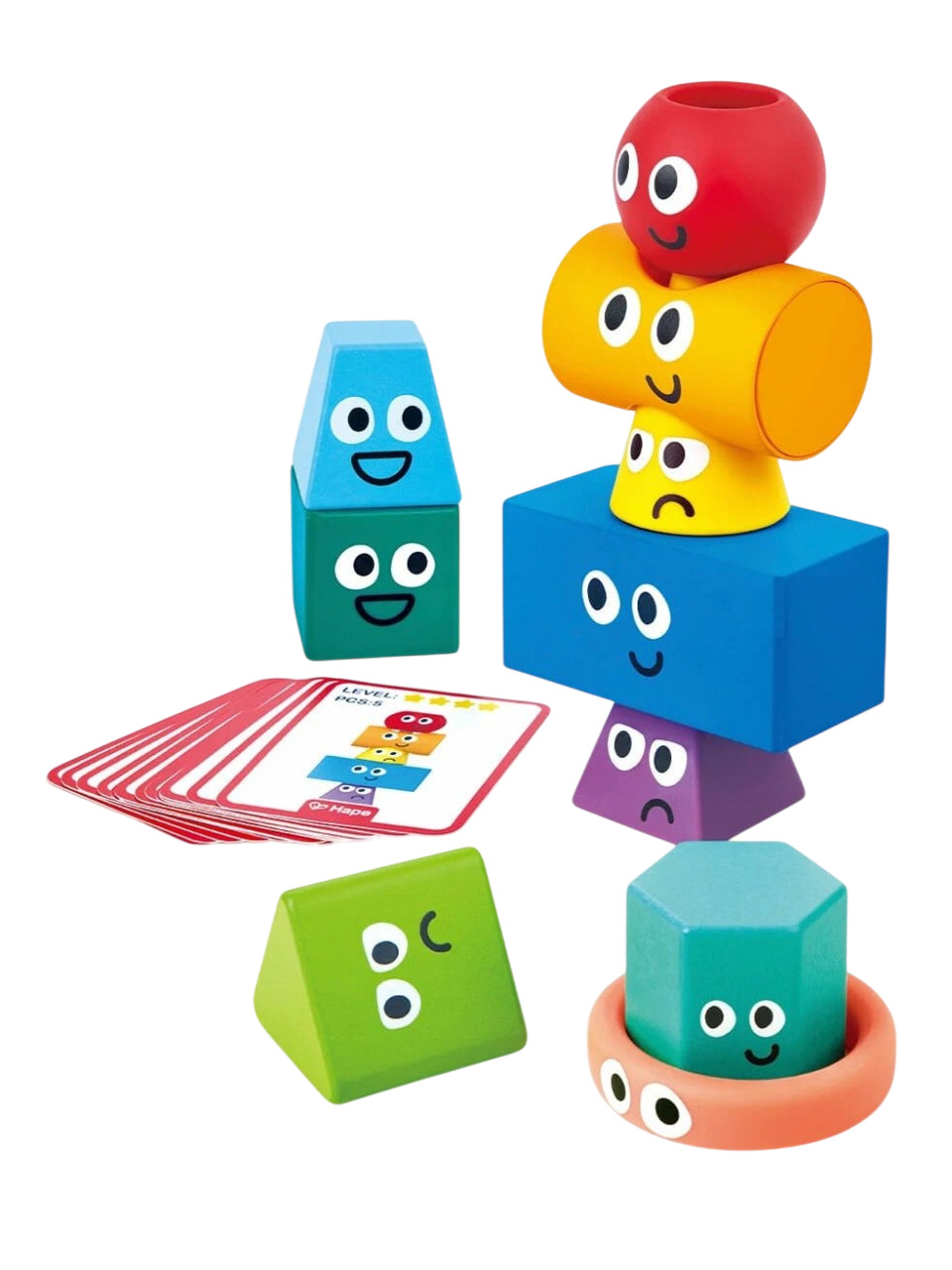 Hape Конструктор монтессори Геометрическая башня (4) Hape Конструктор монтессори Геометрическая башня — изображение 1