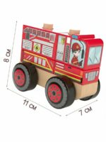 Hape Развивающая игрушка 3в1 Jadore Службы спасения "Пожарная машина" — изображение 3