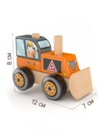 Hape Развивающая игрушка 3в1 Jadore Спецтехника "Бульдозер" — изображение 3