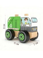 Hape Развивающая игрушка 3в1 Jadore Спецтехника "Мусоровоз" — изображение 3