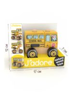 Hape Развивающая игрушка 3в1 Jadore Спецтехника "Школьный автобус" — изображение 4