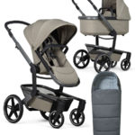 Joolz Коляска 2 в 1 Day 5 Sage Green с флисовым конвертом Pure Grey