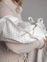 Наследник Выжанова Плед-конверт с поясом зайка серый 95х95см — изображение 5