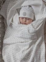 Наследник Выжанова Плед-конверт с поясом зайка серый 95х95см — изображение 2