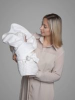 Наследник Выжанова Плед-конверт с поясом зайка серый 95х95см — изображение 6
