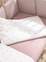 Perina Комплект постельного белья Muslin лето розовое/мокко 120х60 см — изображение 8