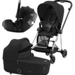 Cybex Коляска 3 в 1 Mios Chrome Black Sepia Black + Baby-Safe Pro Deep Black