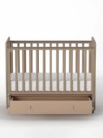 Antemi Кроватка Classic Sleep с ящиком и универсальным маятником капучино — изображение 6