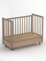Antemi Кроватка Classic Sleep с ящиком и универсальным маятником капучино — изображение 10